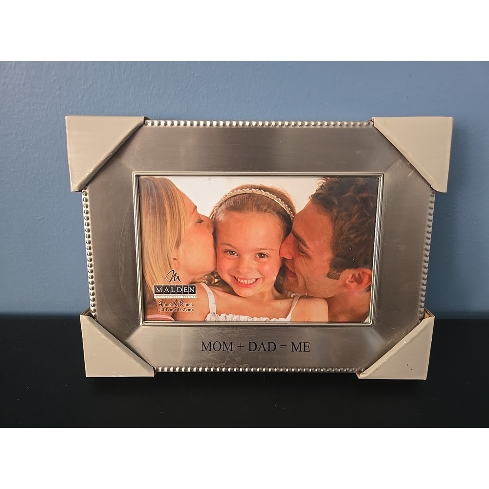 NIB Malden International Designs Mom Dad‎ And Me Picture Frame (4"x6")